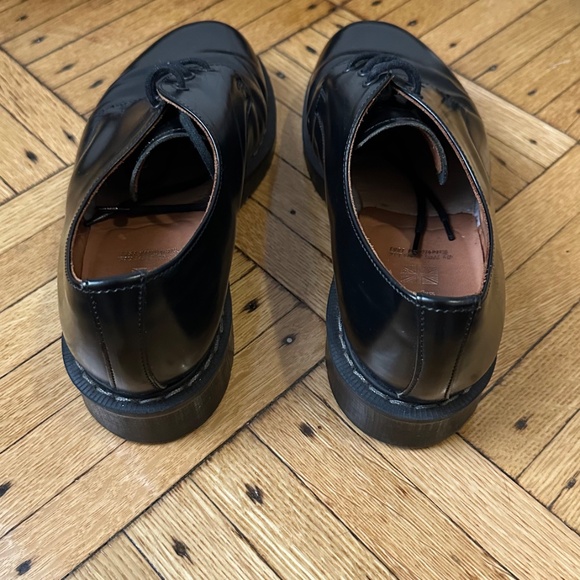 Solovair Black Hi-Shine 3-Eye Gibson Shoe Size UK7/US8 Made in England UNISEX main image 5